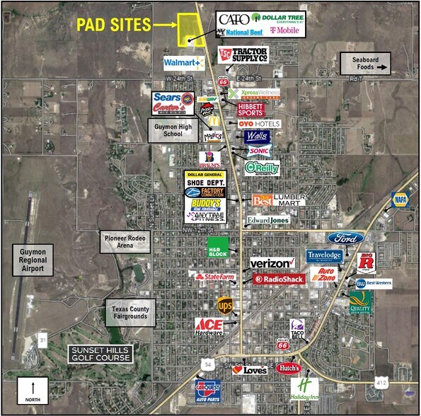 Primary Photo Of 2602-2606 N Hwy, Guymon Land For Sale