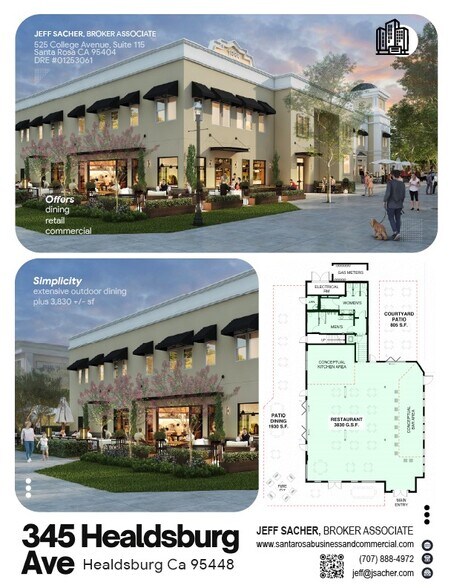 More Photos Of 331-349 Healdsburg Ave, Healdsburg Storefront Retail Office For Lease