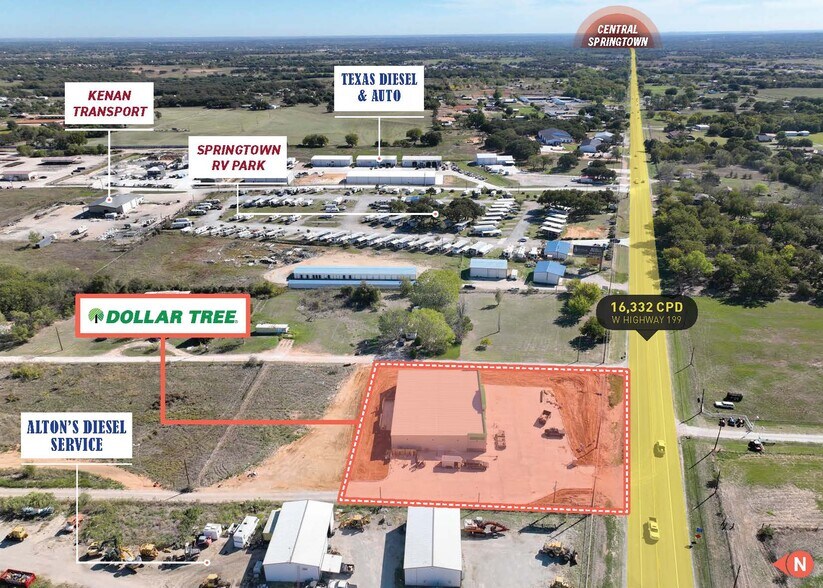 More Photos Of NEC SH 199 & Agnes Circle, Springtown Storefront For Sale