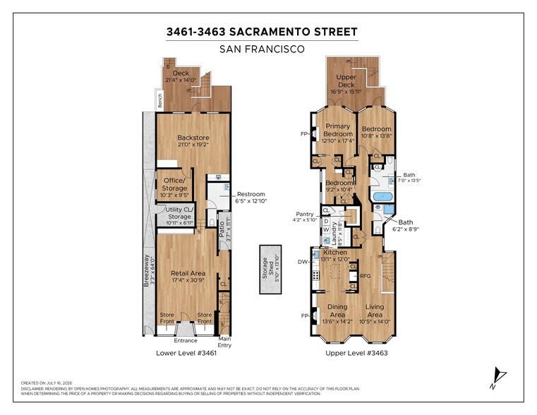 More Photos Of 3463 Sacramento St, San Francisco Storefront Retail Residential For Sale