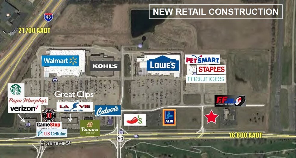 More Photos Of I-43 & HWY 50, Delavan Land For Lease