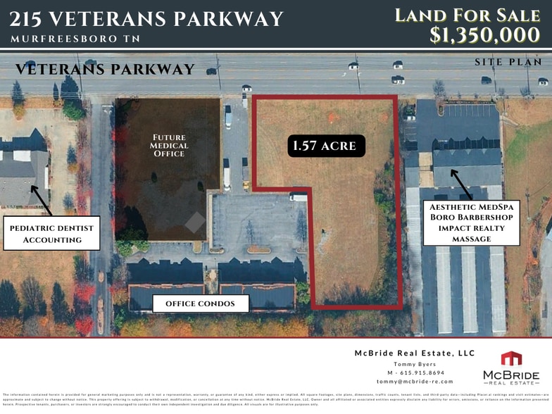 More Photos Of 215 Veterans Pky, Murfreesboro Land For Sale