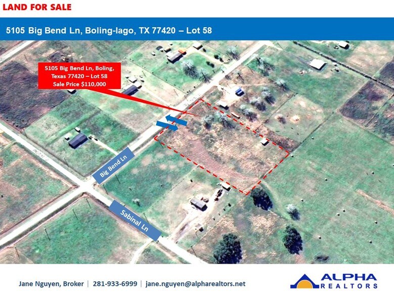 Primary Photo Of 5105 Big Bend Ln, Boling Land For Sale