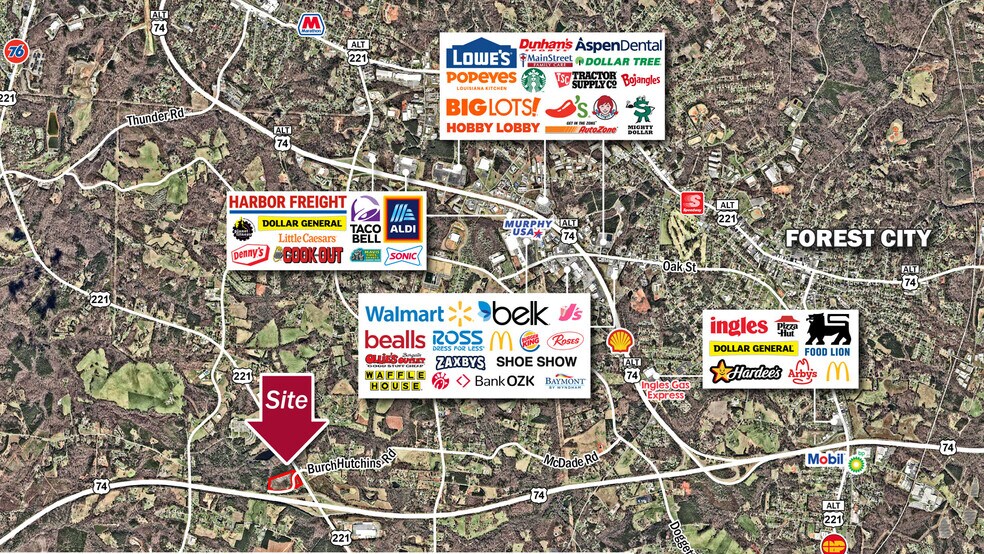 More Photos Of US 221 @ Burch Hutchins Road, Forest City Land For Lease