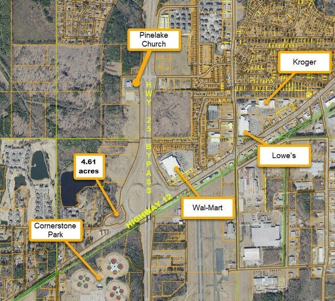More Photos Of 4.61 acres at NW quadrant of Hwy 12 and Hwy 25, Starkville Land For Sale