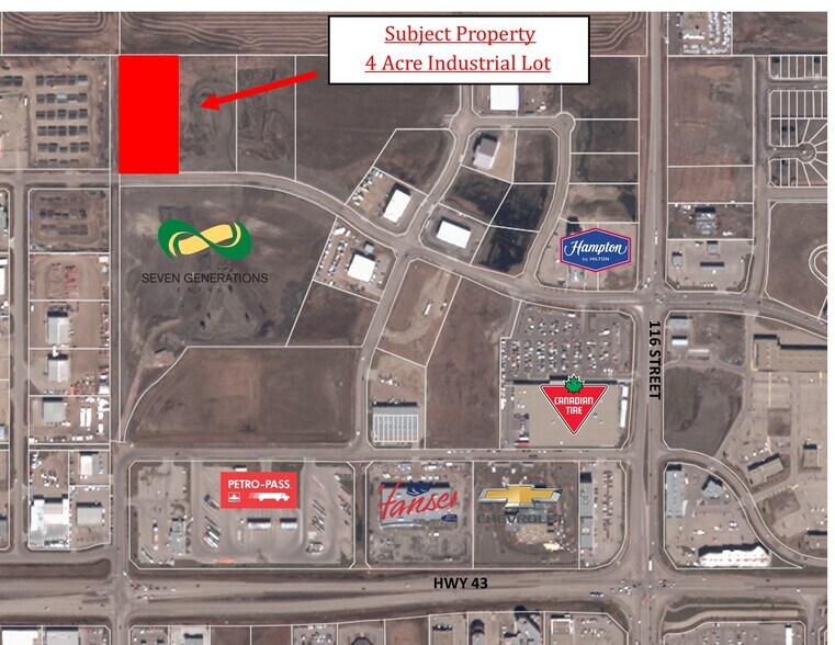 Primary Photo Of 11906 104 Av, Grande Prairie Land For Sale