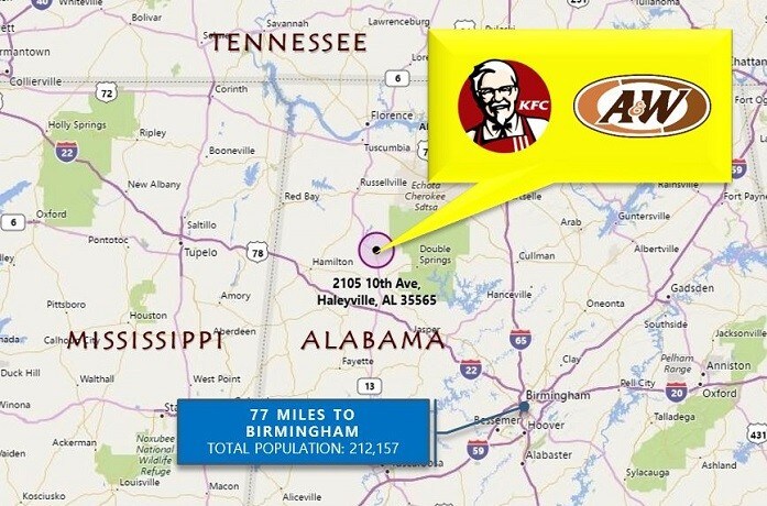 More Photos Of 2105 10th Ave, Haleyville Fast Food For Lease