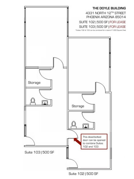 More Photos Of 4331 N 12th St, Phoenix Office Residential For Lease