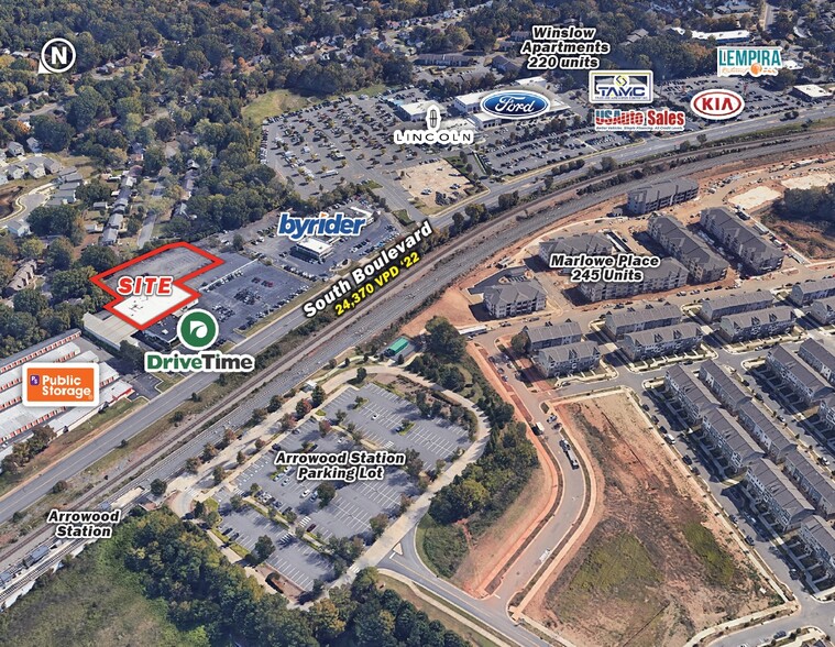 Primary Photo Of 7301 South Blvd, Charlotte Auto Dealership For Lease