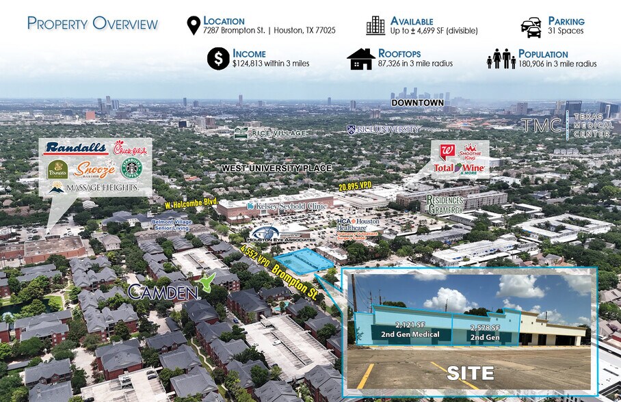 More Photos Of 7287 Brompton St, Houston Unknown For Lease