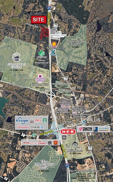 More Photos Of 1002 Interstate 45, Willis Land For Sale