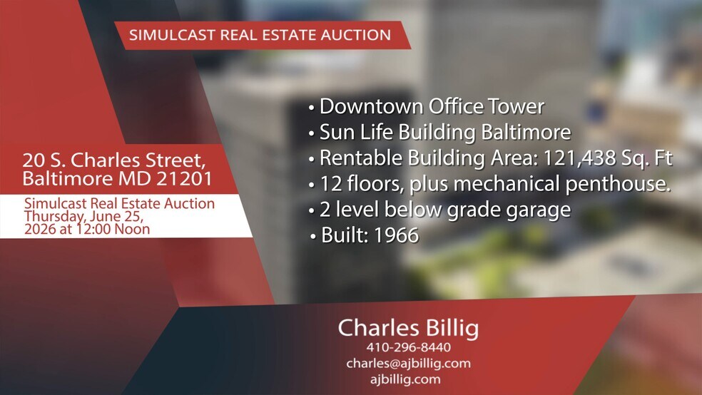 Primary Photo Of 20 S Charles St, Baltimore Office For Sale