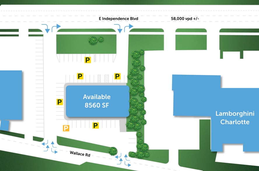 More Photos Of 6424 E Independence Blvd, Charlotte Freestanding For Lease