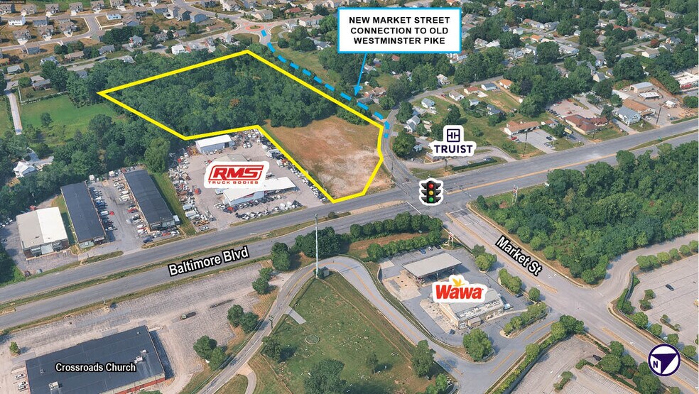 More Photos Of Route 140 & Old Baltimore Rd, Westminster Land For Lease