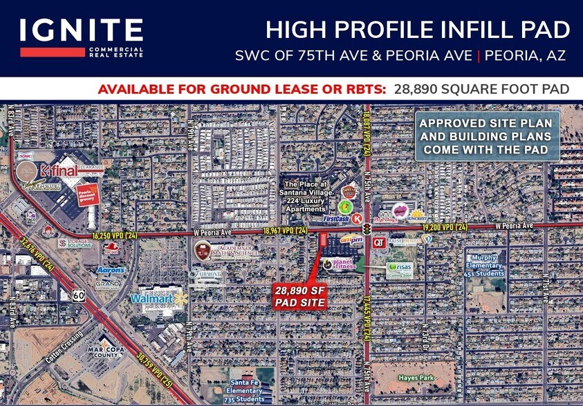 Primary Photo Of SWC of 75th Ave and Peoria ave, Peoria Land For Lease