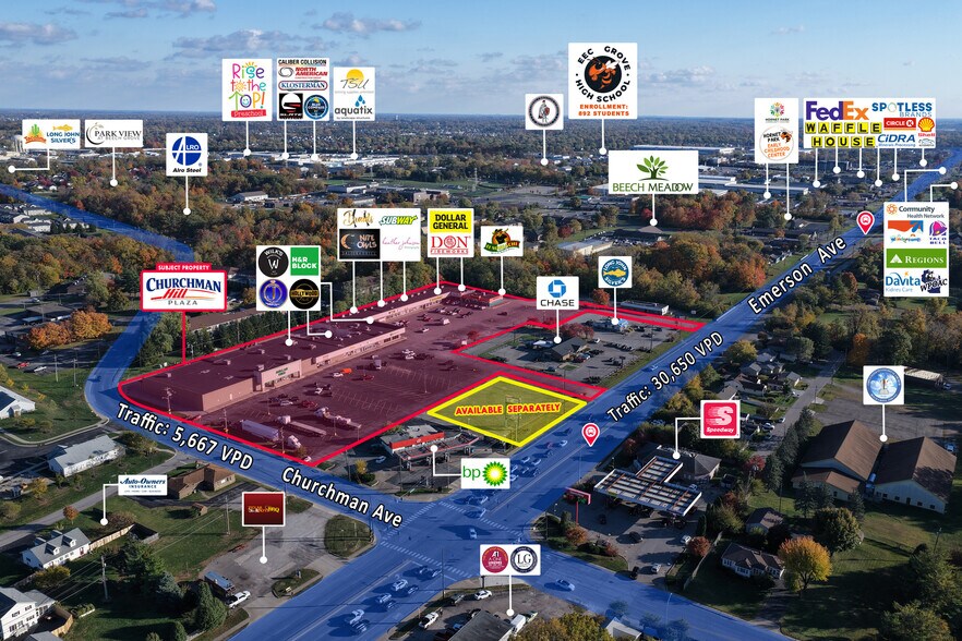 More Photos Of 3535 S Emerson Ave, Beech Grove Storefront For Lease