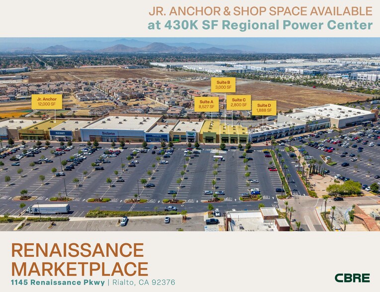More Photos Of 1175-1295 W Renaissance Pky, Rialto Storefront For Lease