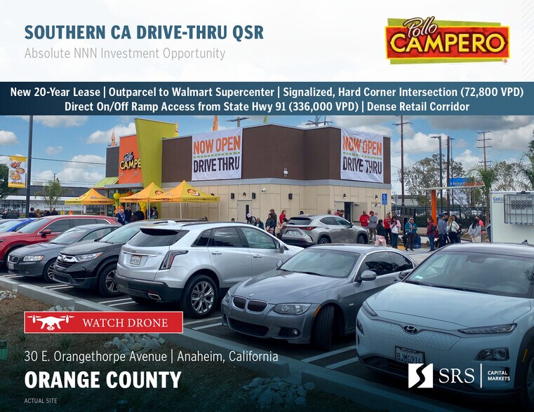 Primary Photo Of 30 E Orangethorpe Ave, Anaheim Fast Food For Sale