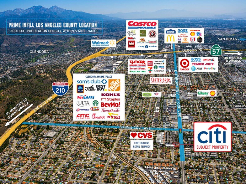 More Photos Of 401 E Arrow Hwy, Glendora Bank For Sale