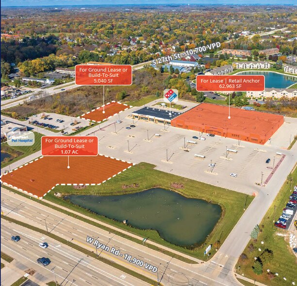 More Photos Of 2320-2400 W Ryan Rd, Oak Creek Freestanding For Lease