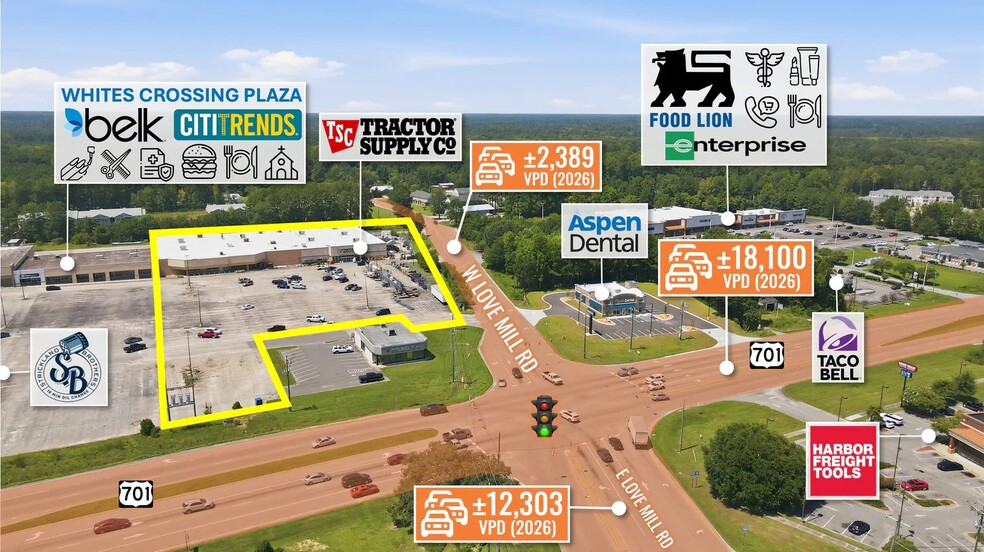 More Photos Of 28 Whites Crossing Plaza, Whiteville General Retail For Sale