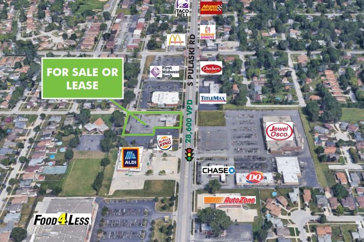 More Photos Of 12004 S Pulaski Rd, Alsip General Retail For Sale