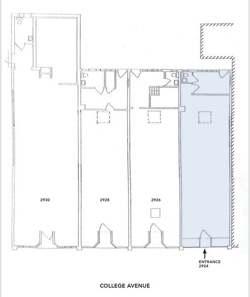 More Photos Of 2924-2926 College Ave, Berkeley Storefront For Lease