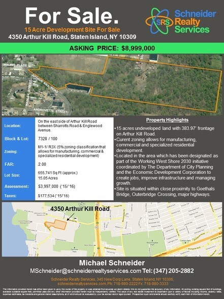 More Photos Of 4350 Arthur Kill Rd, Staten Island Land For Lease