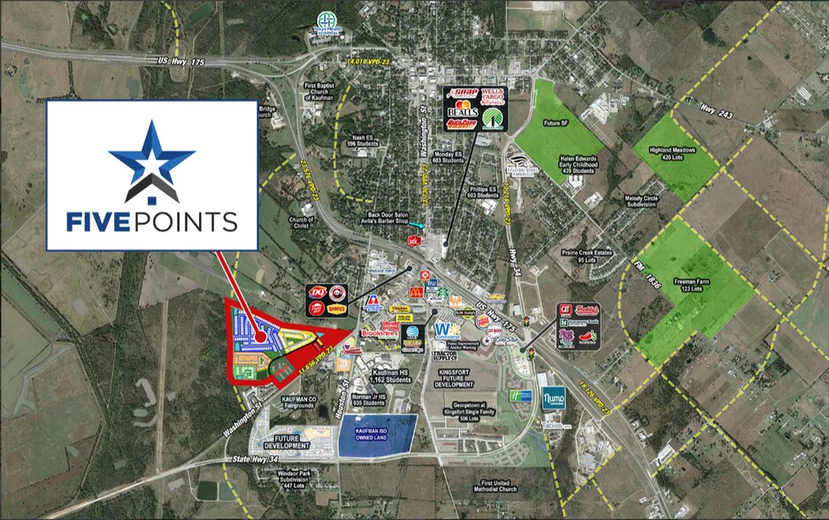 More Photos Of South Washington Street & Five Points Drive, Kaufman Land For Sale