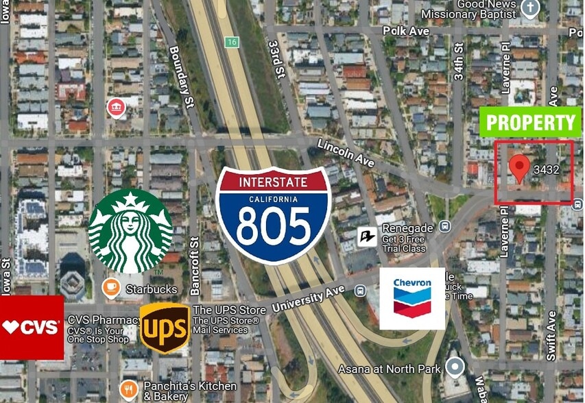 More Photos Of 3432-3434 University Ave, San Diego Storefront Retail Office For Lease