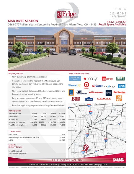 More Photos Of 2661-2751 Miamisburg Centerville Rd, Dayton Storefront For Lease