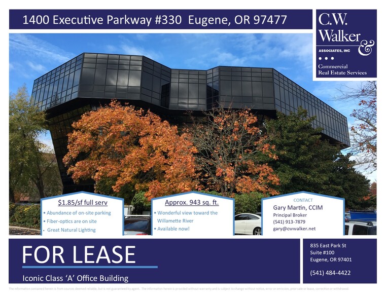 Primary Photo Of 1400 Executive Pky, Eugene Office For Lease