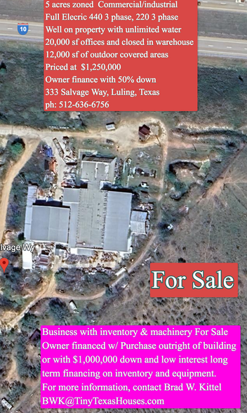 Primary Photo Of 333 Salvage Way, Luling Warehouse For Sale