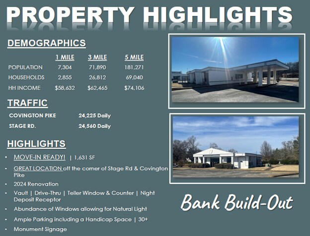 More Photos Of 3074 Covington Pike, Memphis Freestanding For Lease