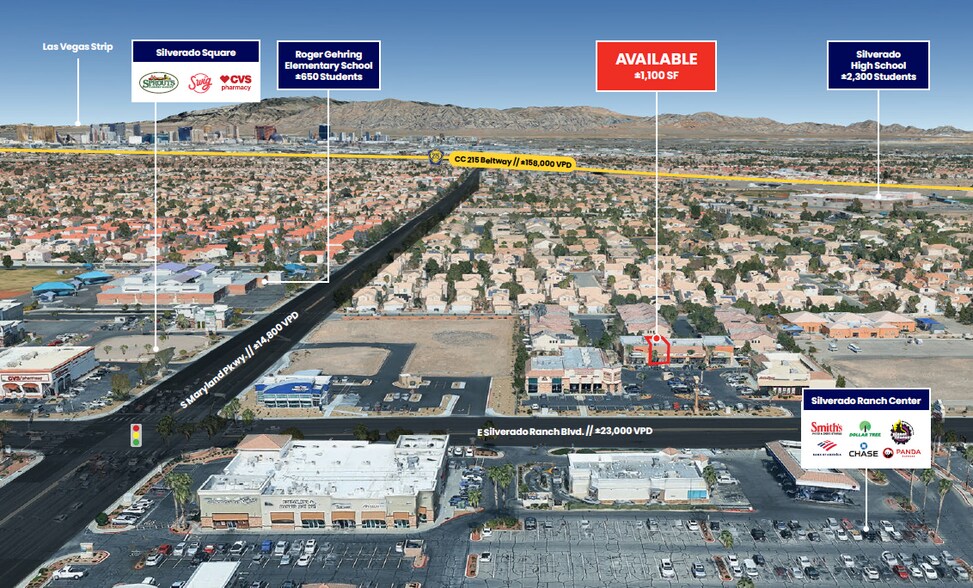 More Photos Of 1310 E Silverado Ranch Blvd, Las Vegas Storefront For Lease