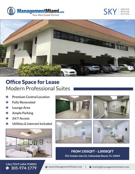 More Photos Of 501 Golden Isles Dr, Hallandale Beach Office For Lease