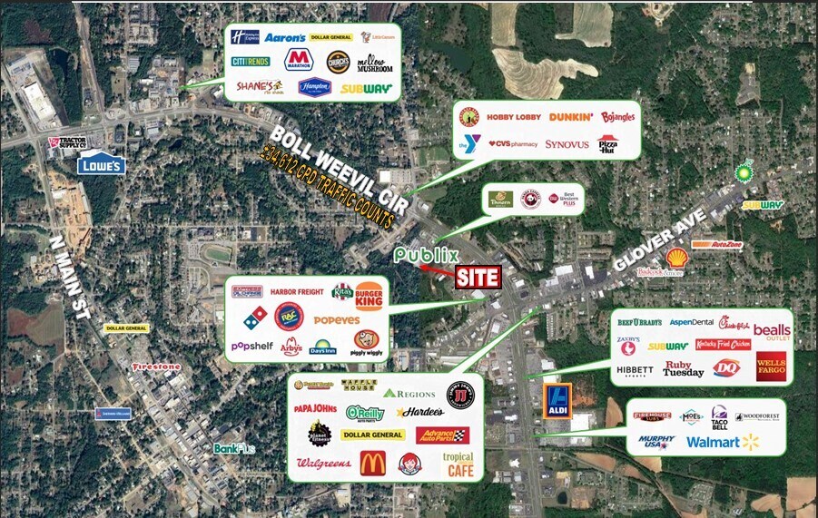 More Photos Of 847 Boll Weevil Cir, Enterprise Supermarket For Lease