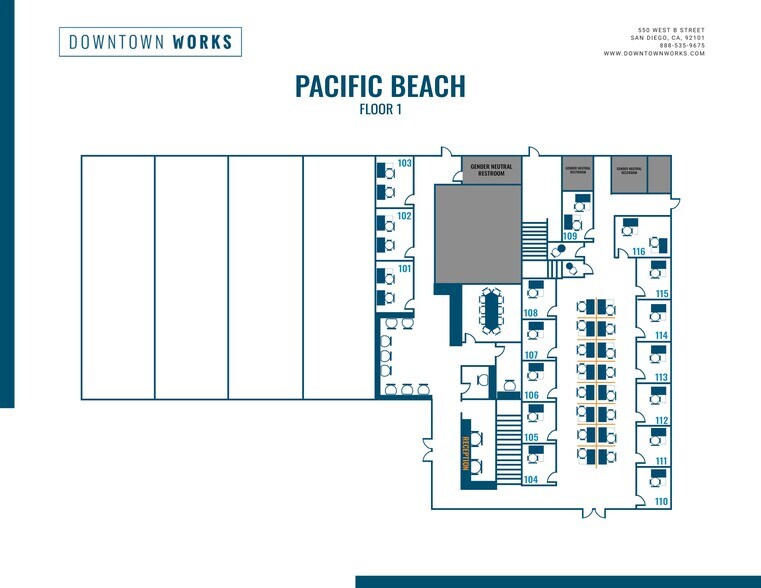 More Photos Of 4438 Ingraham St, San Diego Coworking Space