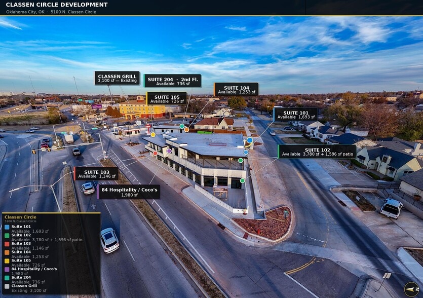 More Photos Of 5100-5114 N Classen Cir, Oklahoma City Freestanding For Lease