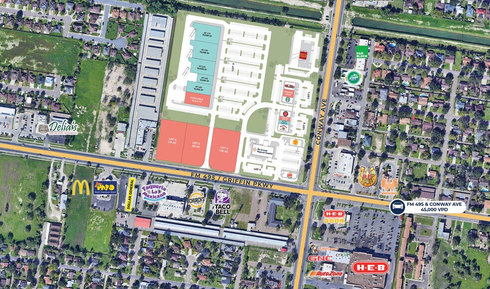 More Photos Of NWC FM 495 & Conway, Mission Unknown For Lease