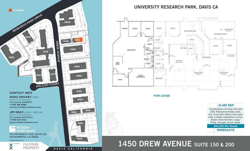 More Photos Of 1450 Drew Ave, Davis Office For Lease
