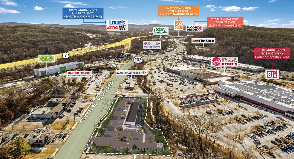 More Photos Of 112 Federal Road, Brookfield Storefront For Sale