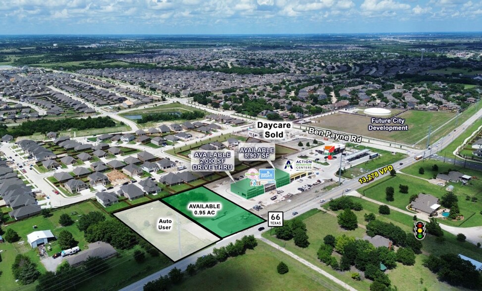 More Photos Of NWQ OF HWY 66 & BEN PAYNE ROAD, Fate General Retail For Lease