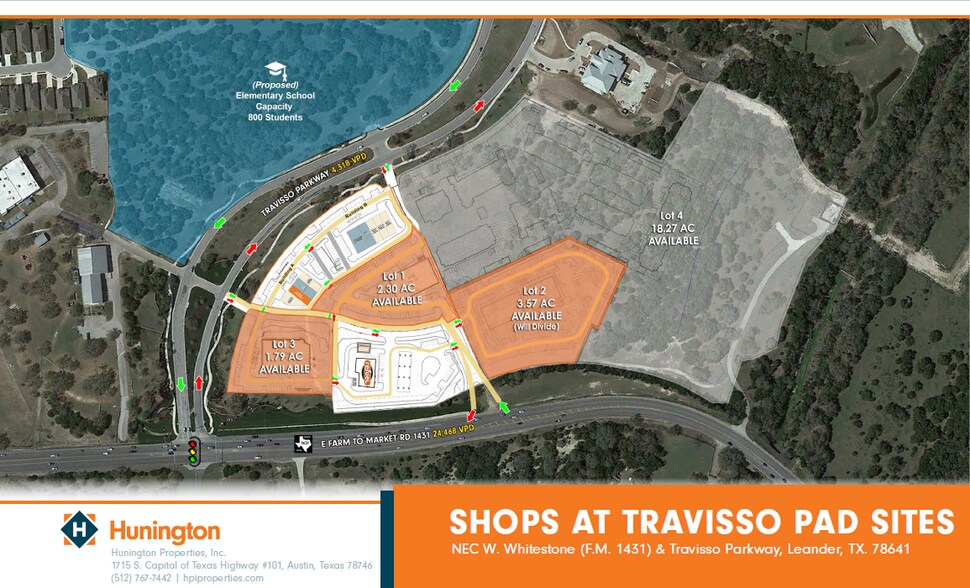 Primary Photo Of NEC W. Whitestone (F.M. 1431) @ Travisso Parkway, Leander Land For Lease