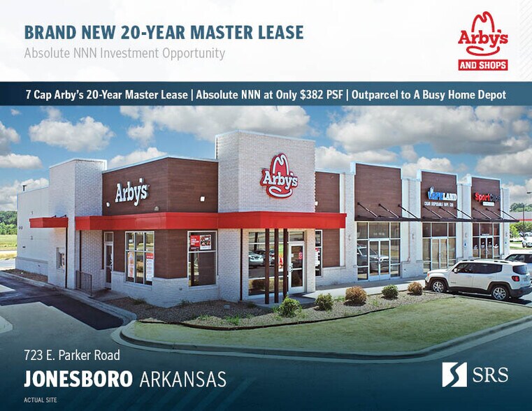 Primary Photo Of 723 E Parker Rd, Jonesboro Fast Food For Sale