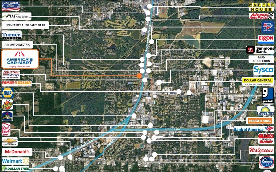 More Photos Of 5900 S University Ave, Little Rock Auto Dealership For Sale