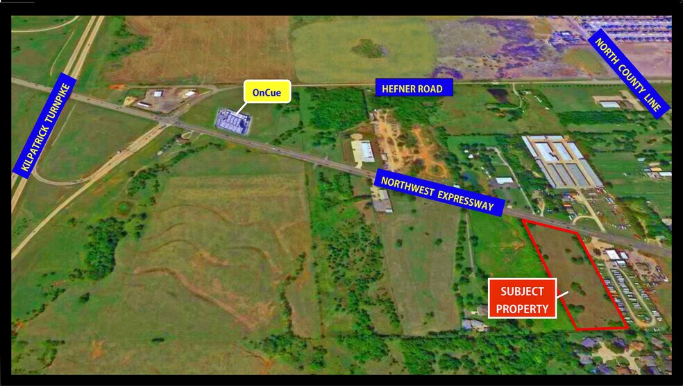 More Photos Of 9130-9140 NW Expy, Yukon Land For Sale