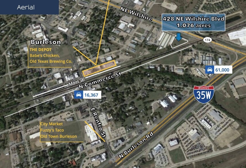 More Photos Of 428 NE Wilshire Blvd, Burleson Land For Sale