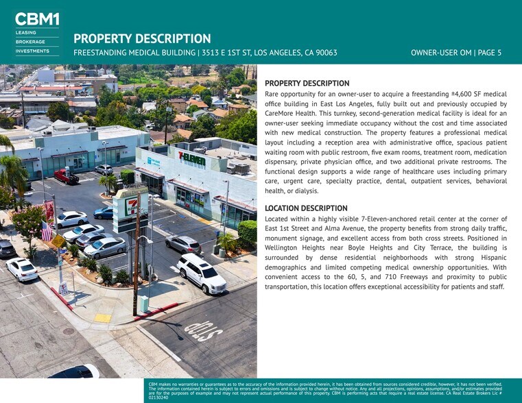 More Photos Of 3513 E 1st St, Los Angeles General Retail For Sale