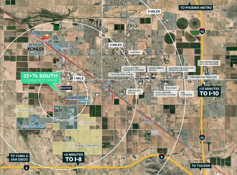 Primary Photo Of 32 & 74 S Commerce Dr, Casa Grande Land For Sale